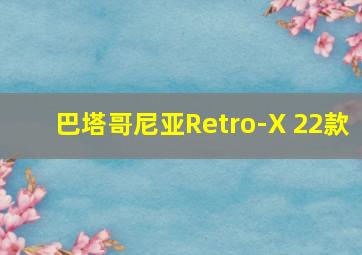 巴塔哥尼亚Retro-X 22款